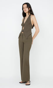 Teri Bootleg Pant in Olive by Bec + Bridge