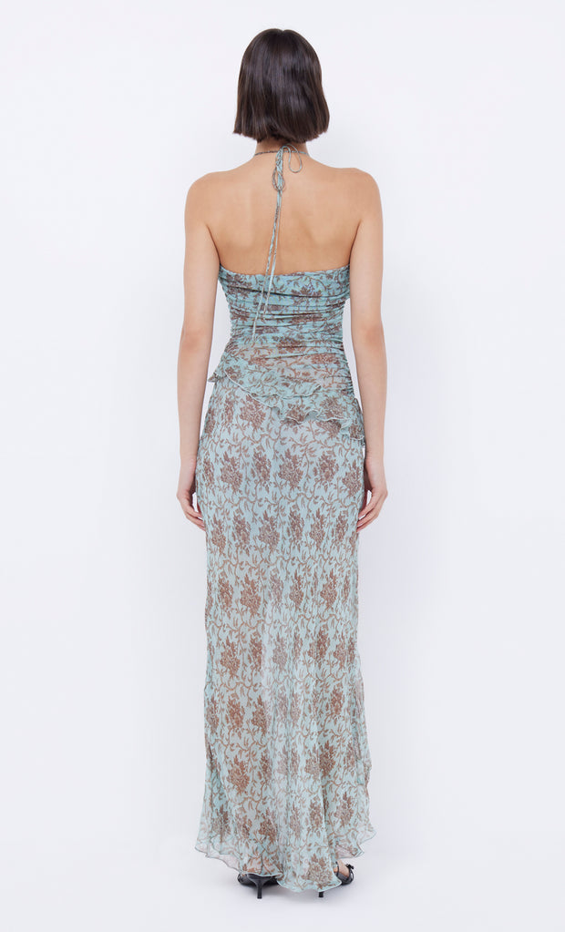 Twiggy Frill Maxi Dress in Juniper Floral by Bec + Bridge