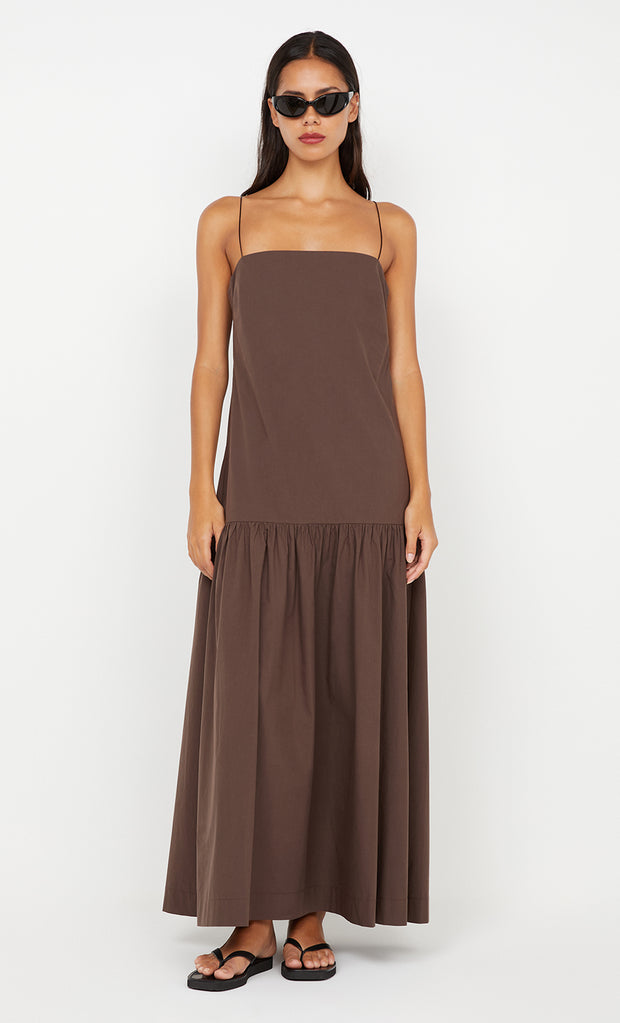 VEDA MAXI DRESS - CHOC