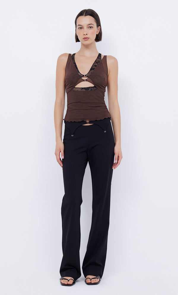 Wilder Pant in Black with cutout by Bec + Bridge