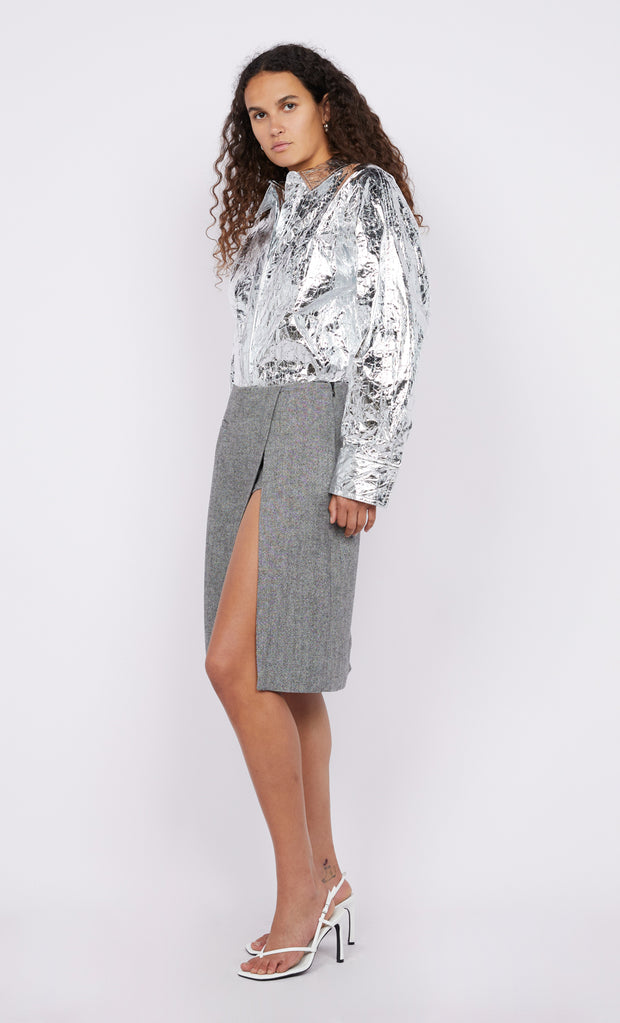 Xanthia Yoke Shirt in Silver by Bec + Bridge