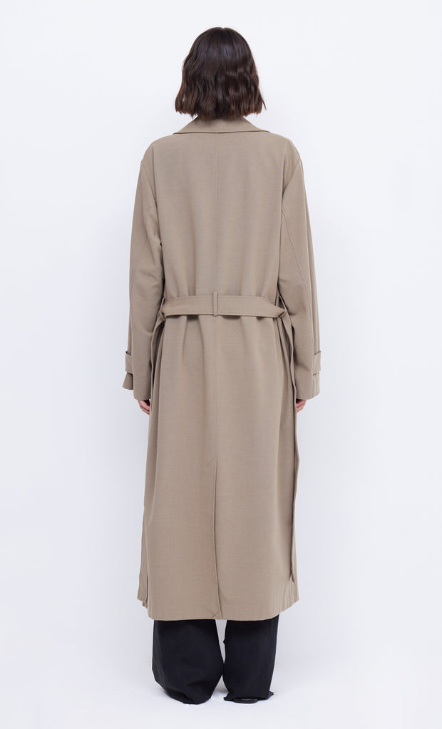 Yvonne Trench Coat in Taupe by Bec + Bridge