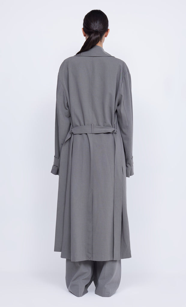 Yvonne Trench Coat in Elephant Grey by Bec + Bridge