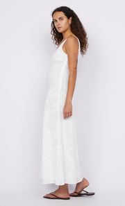 Zalea Scoop Neck Dress in White by Bec + Bridge