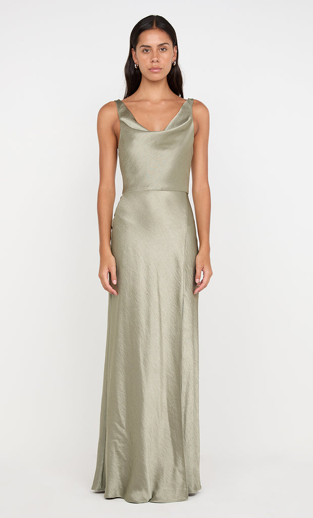 Austen Cowl Neck Dress in Sage by Bec + Bridge