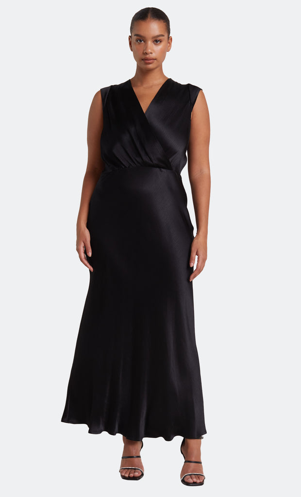 MOON DANCE MAXI DRESS - BLACK