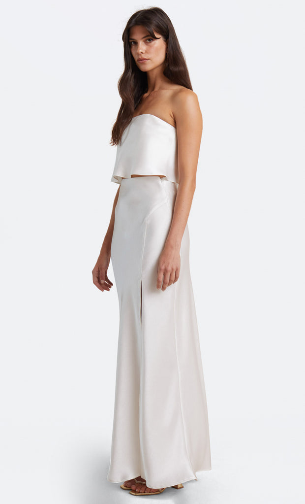 THE DREAMER STRAPLESS TOP  - IVORY