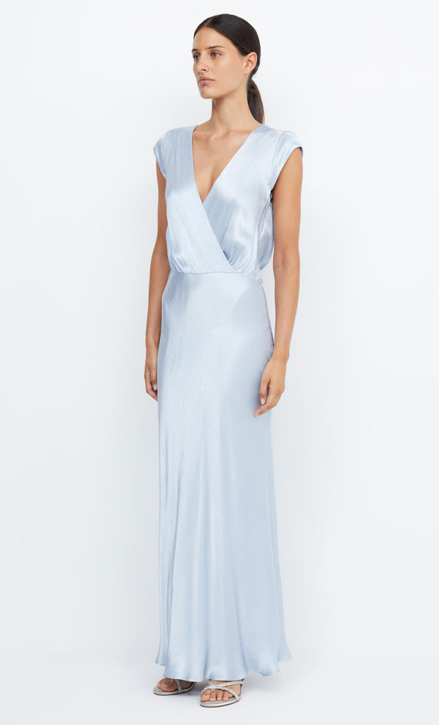 Moon Dance Maxi Bridesmaid Dress in Dusty Blue by Bec + Bridge