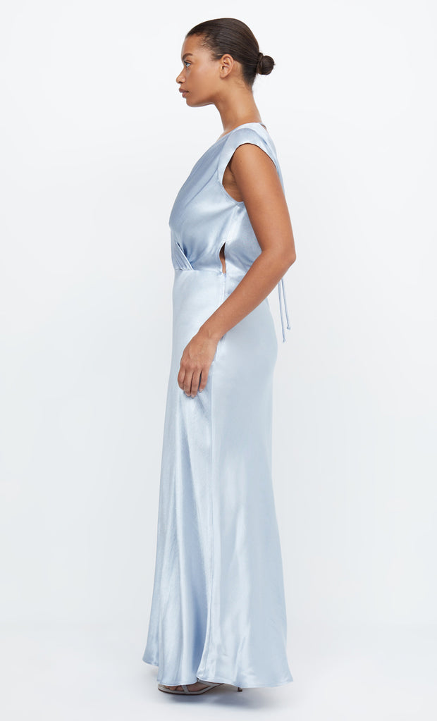 Moon Dance Maxi Bridesmaid Dress in Dusty Blue by Bec + Bridge