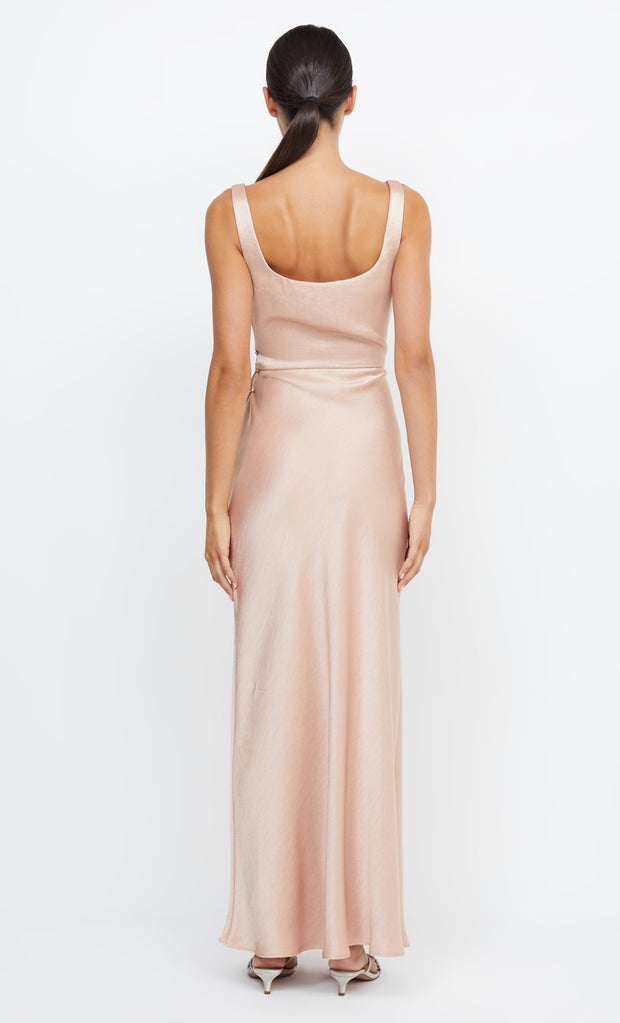 THE DREAMER SQUARE NECK DRESS - ROSE GOLD