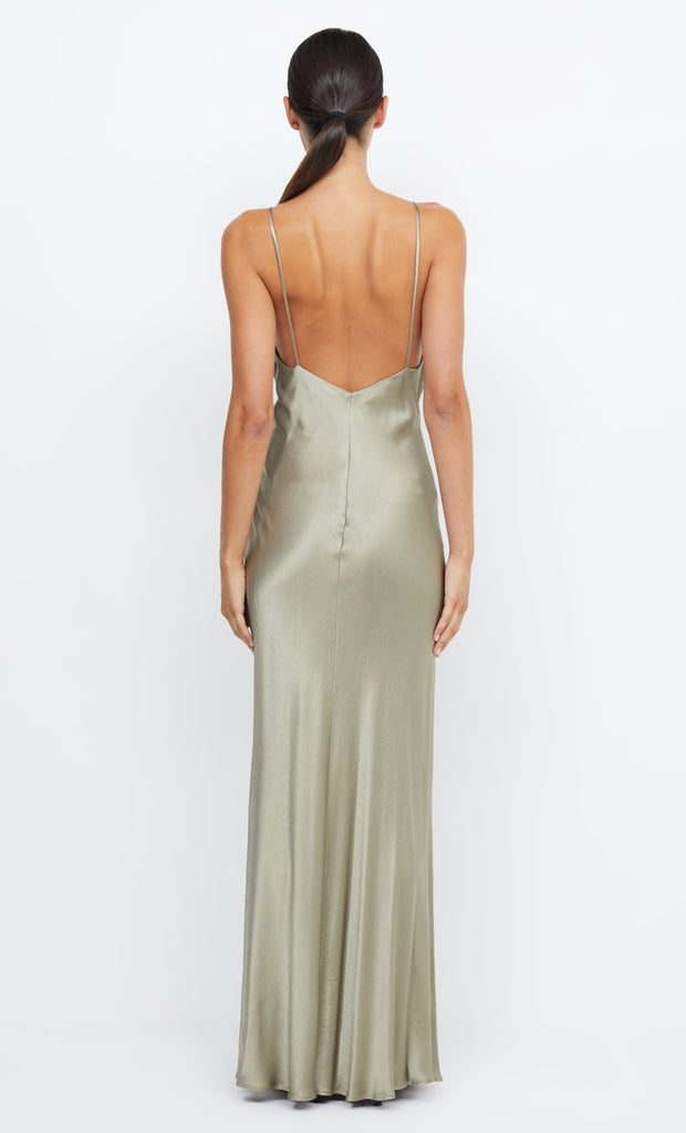 Moon Dance V Neck Maxi Bridal Bridesmaid in Sage by Bec + Bridge