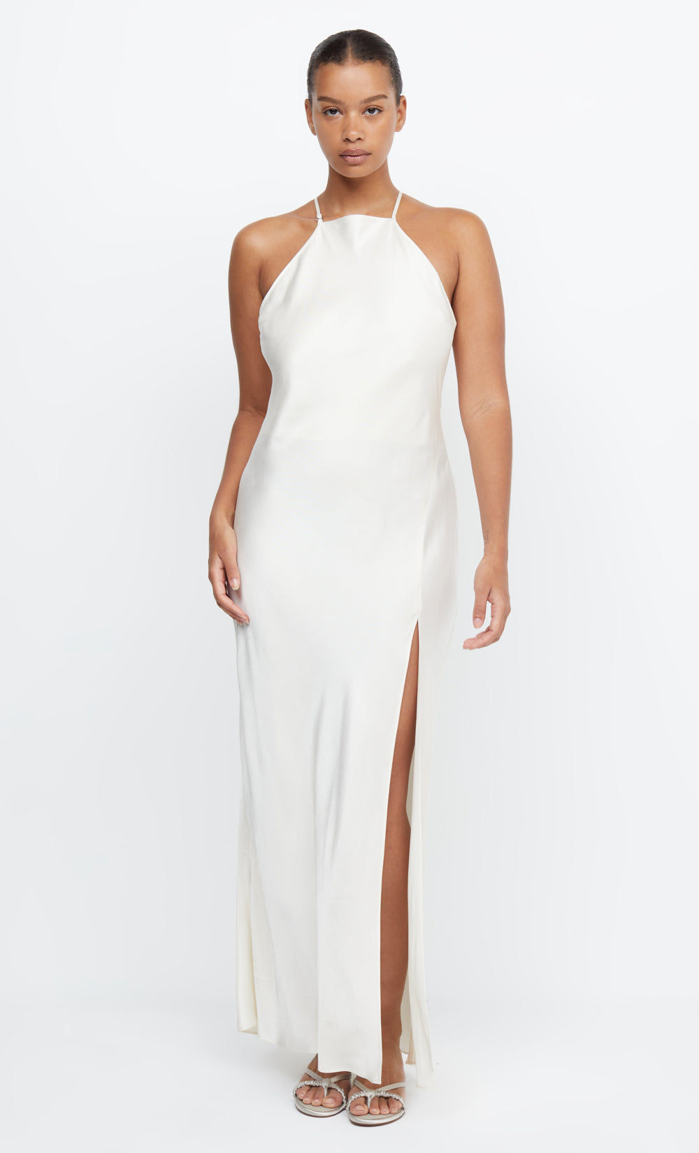 Adore Halter Maxi Dress in Cream BEC BRIDGE BEC BRIDGE AU