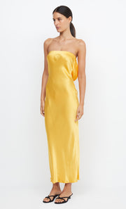 MOON DANCE STRAPLESS DRESS - MANGO