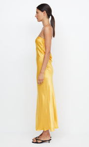 MOON DANCE STRAPLESS DRESS - MANGO