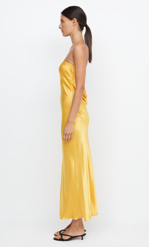 MOON DANCE STRAPLESS DRESS - MANGO