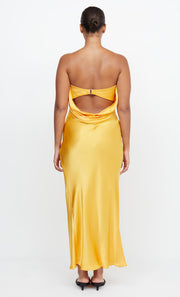 MOON DANCE STRAPLESS DRESS - MANGO