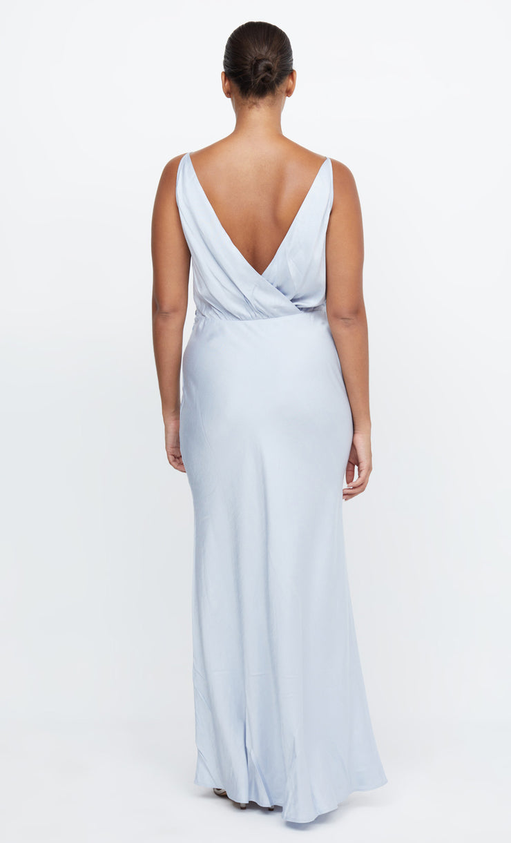 ADORE V MAXI DRESS DUSTY BLUE BEC BRIDGE AU