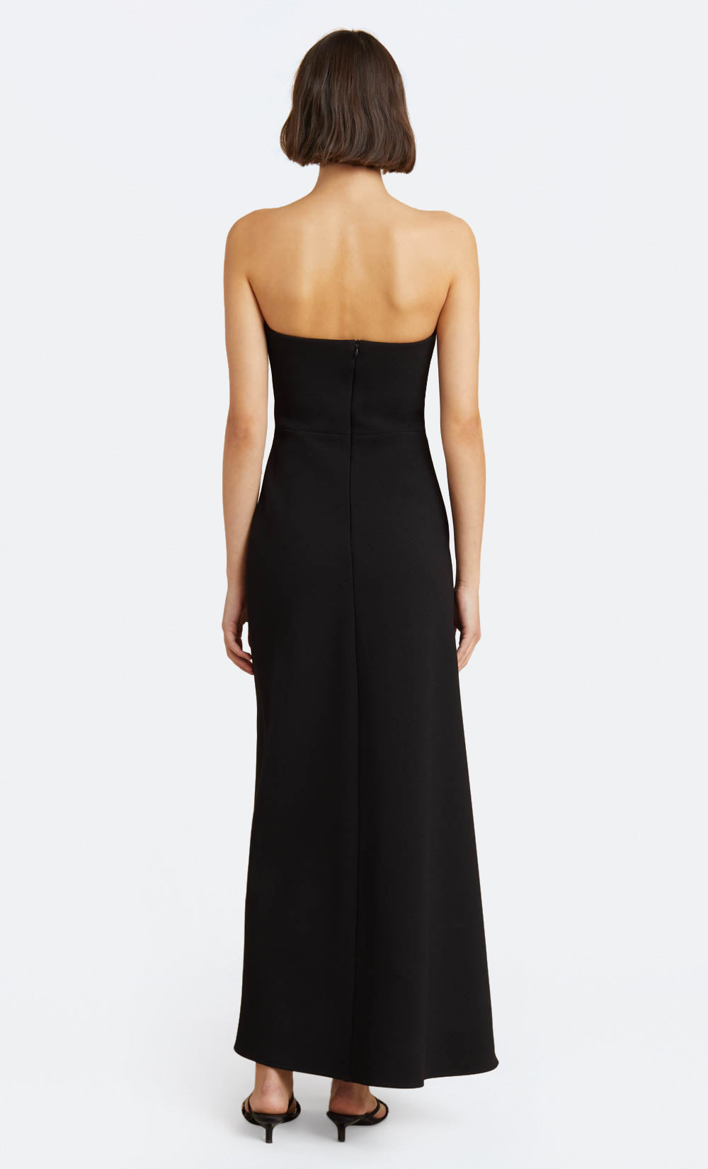 Doreen Strapless Maxi Dress In Black