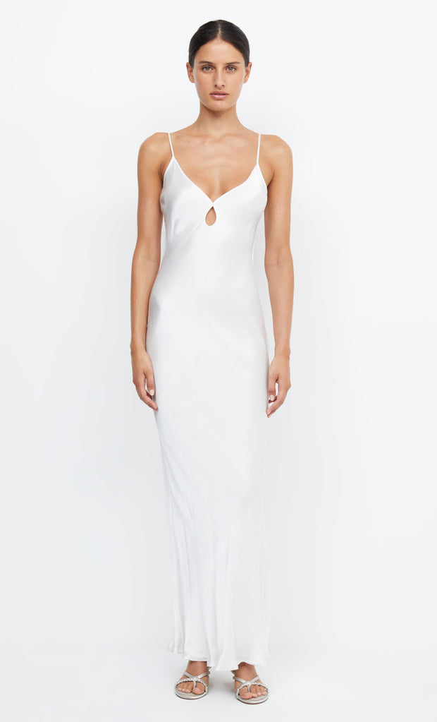 Cedar City Backless Maxi Dress in Ivory by Bec + Bridge