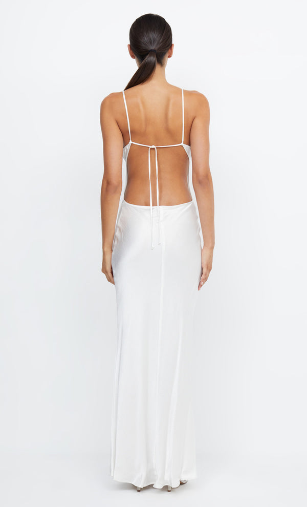 Cedar City Backless Maxi Dress in Ivory by Bec + Bridge