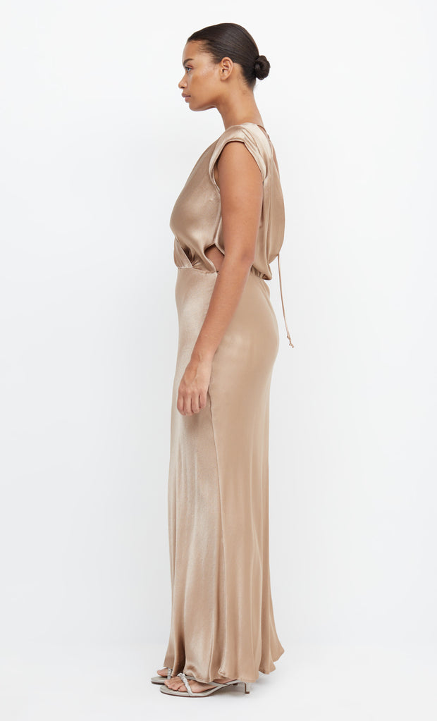 MOON DANCE MAXI DRESS - GOLDEN