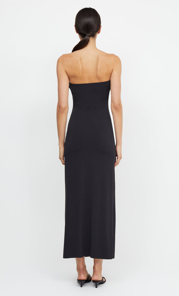 MYLA STRAPLESS DRESS - BLACK