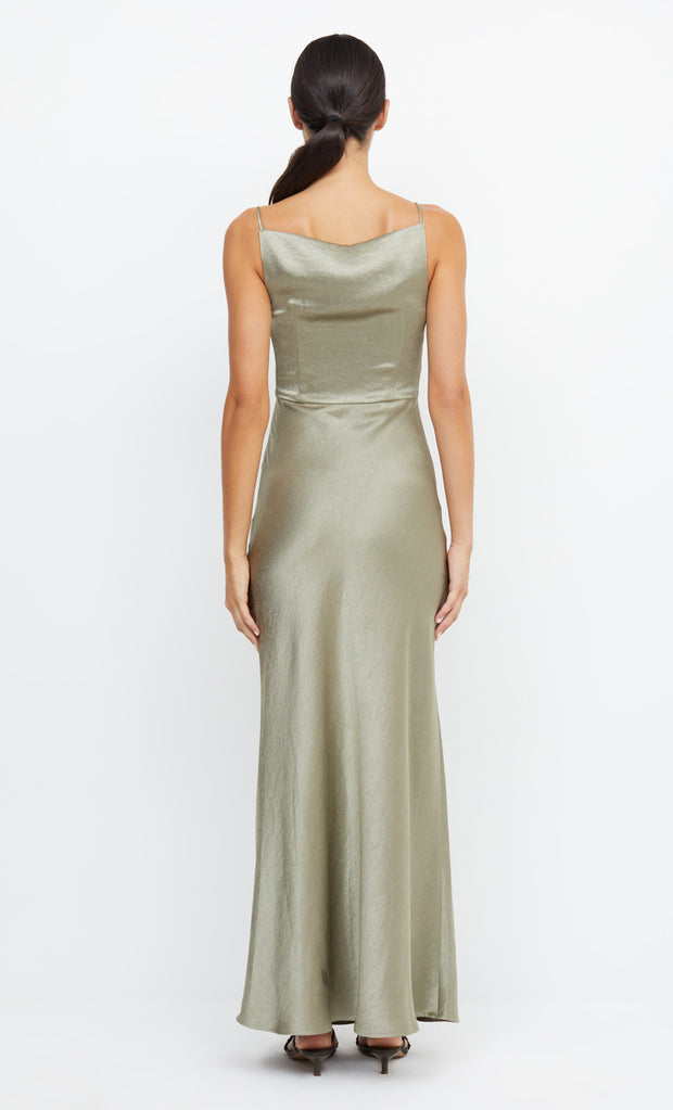 The Dreamer Maxi Boatneck Bridesmaid Dress in Sage by Bec + Bridge