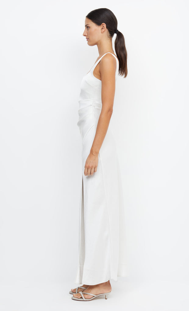 The Dreamer Square Neck Maxi Bridesmaid Bride Formal Dress in Ivory by Bec + Bridge