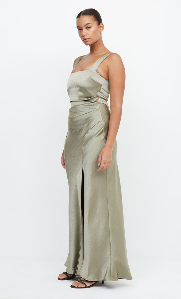 The Dreamer Square Neck Maxi Bridesmaid Dress in Sage by Bec + Bridge